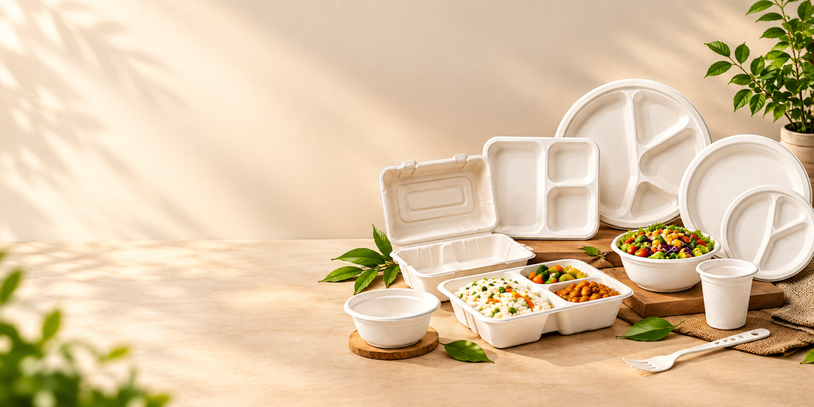 Pulpbase biodegradable tableware